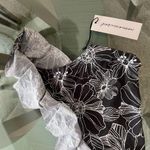 Aerie Unsubscribed Black and White Floral Bikini Top Photo 2