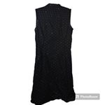 Lux Black Boho Button Front Shirt Dress Casual Festival Size Small Photo 1