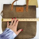 Rogue Industrie Leather Tote Bag Full Grain Heavy Purse Brown Open Top Distress Photo 9