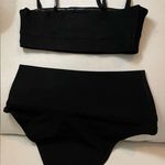 SKIMS NWT  2pc Bikini Swimsuit Onyx Size M Photo 4