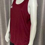 Adidas  Women’s Climalite Racerback Tank Top Training Running Red M Team 19 Photo 2