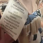 J.O.A. Traveler Beige Floral Print Midi Jumpsuit Size Medium Off the Shoulder Photo 15