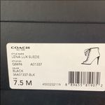Coach  Lena Black Suede Leather Sexy Fun Open Toe Ankle Boots bootie [size 7.5] Photo 6