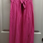 Tabitha Brown for Target Size Small Pink Red Color Block Linen Blend Tank Dress Photo 0