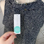 Stitch Fix 41Hawthorn Albury Fringe Trim Tweed Top Black Photo 7