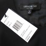 NWT Lafayette 148 Spark Sheath in Black Cap Sleeve Wool Blend Dress 8 Photo 5