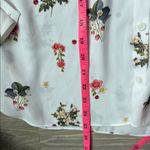 Ted Baker  Simma Floral Printed Woven Shirt in White - Size 6 Photo 11