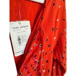 Free People NEW Coryn Coral Orange Print Long Sleeve Dress red combo sz 6 Photo 7