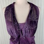 Taboo Vintage 90s Y2K Sparkly Halter Neck Maxi Dress Gown Size 3X Purple Fairy Photo 7