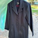 Beautiful Long Jacket Vintage 80s by R & D Dress LTD. Size 16T Black Photo 0