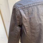 Jou Jou Black Waxed Denim Jacket Women’s Large Photo 8