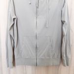 ALLSAINTS Womens Hoodie Size S Beige Zip Up Lightweight Minimalist Athleisure Tan Photo 2