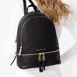 Michael Kors Black Backpack Purse Photo 2