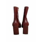 Jeffrey Campbell  Maximal Boot in Brown Size 5 Leather Block Heel Side Zip NEW Photo 7