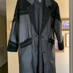 Greg Bell Leather Trench Coat Black Photo 3