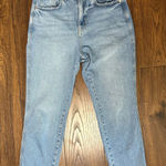 We The Free  Straight Leg High Rise Jeans Size 29 Cotton Light Wash Free People Photo 0