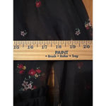 Who What Wear Fairy Goth Dark Acadamia tiered shear/slip Dress S black floral Photo 6