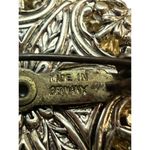 Vintage Gold Tone Mother of Pearl Pin Brooch Made in Germany Filagree MOP 1.5" Photo 3