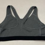 Nike Pro Dri-Fit Sports Bra Size L Gray/Black Photo 2