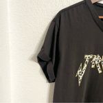 Chaser NWT Womens T Tee Shirt Vintage Black Gray True Love Leopard Size Small Photo 4