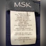 MSK Navy Pullover Dress. Special Occasion. Beautiful Rhinestone & Pearl Beading Photo 5