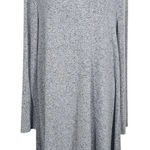 Old Navy  Gray Knee-Length Swing Dress Size Large Gray Long Sleeve Knit Dress Photo 0