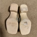 Steve Madden Silver and Cream Rhinestone Mules Photo 3
