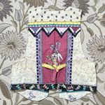 Handmade Unique Vest Sewing Crafty Kitschy Vintage 90s S Small M Medium Photo 2