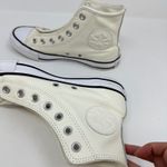 Converse Chuck Taylor All Star Leather High Top Sneaker Cream Size 6.5 Photo 5