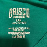 Brisco Brands Holiday "Believe" Santa Hat Shirt NWT Green Size L Photo 2