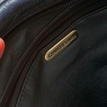 Giani Bernini Authentic Leather Box Shoulder Bag, Color Blue Navy, Size Medium Photo 2