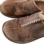 UGG  Kohala brown leather clogs sheepskinn lined size 6 women’s outdoor slippers Photo 5