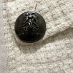 Bebe Vintage  white tweed coat jacket size medium Photo 4