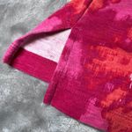 Karen Scott Tunic Top Womens 3X Pink/Orange Abstract Print V Neck Lace Trim Arts Photo 7