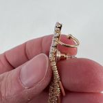 NIB Christian Siriano Faux Pearl Rhinestone Earrings Prom Wedding Statement‎ Gold Photo 3