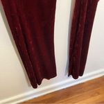 Hot Kiss Pull On Velvet Pant Wine Red L Photo 3