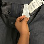 ZARA pinstripes double breasted black pantsuit Photo 18