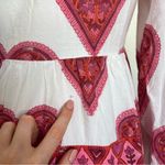 Victoria Dunn Pink and Red 100% Cotton Dress Size XS Photo 7