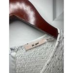 NWOT Mi Ami Boutique Smocked Babydoll White‎ Short Sleeve Blouse Size Medium White Photo 2