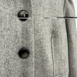 H&M Grey Wool Blend Button Front Peacoat Jacket Coat Size US 4 Preppy Photo 10
