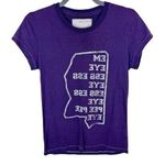 Billy Reid 100% Cotton Mississippi Purple Short Sleeve Crew Neck T-Shirt Size S Photo 0