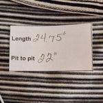  Black and White Striped Long Sleeve Tee Size Medium Athleta Stripe Tee Photo 6