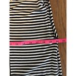 Evereve Laney Stripe Mix Tank Top Black White V Neck Cap Sleeves New With Tags L Photo 8