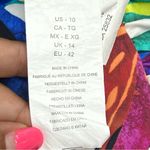 Lauren Ralph Lauren Sz. 10 Rainforest Multicolor Halter Mio 1 Piece Swimsuit Blue Photo 4