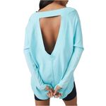 Free People Movement FP Movement Simply Layer Open Back Long Sleeve Top in Blue Glow Women’s Small Photo 1
