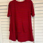 Agnes & Dora  Red And Burgundy Stripe Top Size‎ Small Photo 1