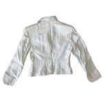 Loft ANN TAYLOR Blazer Khaki Light gray Size 4 Silk Linen Business Formal Photo 5