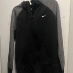 Nike  Black and Gray Hoodie with Zipper Photo 8