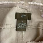 Anthropologie  Tan and Pink Floral Embroidered Pencil Skirt Boho Size 0 Photo 2