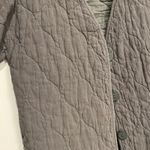 Lulus  Quilted Jacket Endless Ideas Olive Green Chore Coat Barn Collarless Small Photo 4